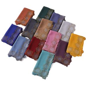 Sciarpa di <span class=keywords><strong>Seta</strong></span> di Alta Qualità per Donne, <span class=keywords><strong>Blu</strong></span> Navy e Nero, Chiffon con Strass, Hijab, Sciarpa per la Testa, Moda Femminile Malese, <span class=keywords><strong>Foulard</strong></span> Quadrati - Product Image 2