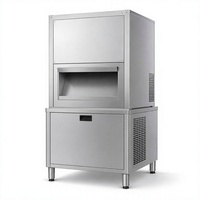 Machine à glace en flocons commerciale en acier inoxydable pour café, pâtisserie et magasin de boissons