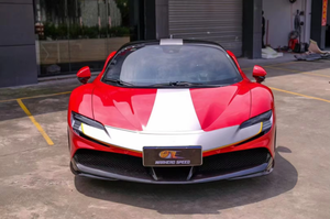 Diffuseur arrière et spoiler avant en fibre de carbone OEM de haute qualité, vente directe d'usine pour Ferrari SF90 - Product Image 2