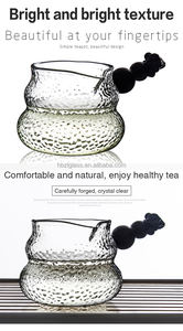 Jarra de té <span class=keywords><strong>kung</strong></span>-<span class=keywords><strong>fu</strong></span> de estilo japonés, vaso de vidrio con forma de martillo, resistente al calor, para ebullición - Product Image 4