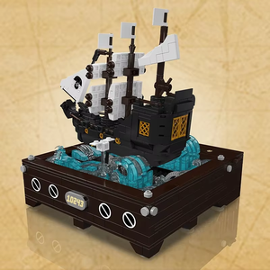 Juguetes de barco pirata, el dinámico barco pirata Mould King 10243, modelo de barco de bloques de construcción, juego de ladrillos, regalo de Navidad para niños - Product Image 4