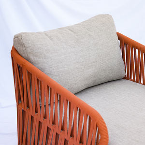 كراسي استلقاء فاخرة بجانب حمام السباحة، سرير شمس خارجي، كرسي استرخاء حديقة، سرير شمس خارجي من الألومنيوم والحبال للمنتجعات - Product Image 3