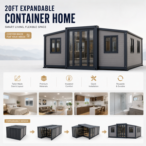 Casa Modular Prefabricada Expandible <span class=keywords><strong>de</strong></span> Doble Ala <span class=keywords><strong>de</strong></span> Alta Calidad <span class=keywords><strong>de</strong></span> 20 pies con Opción <span class=keywords><strong>de</strong></span> 40 pies para Alquiler <span class=keywords><strong>de</strong></span> Anexo/Jardín - Product Image 4