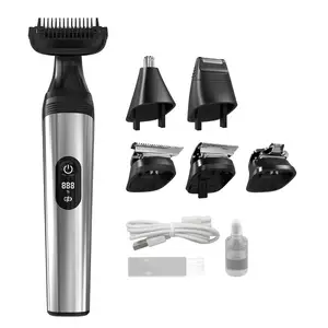 Unibono Professional washable USB rechargeable all in one multi trimmer face care clipper for men with travel bag
