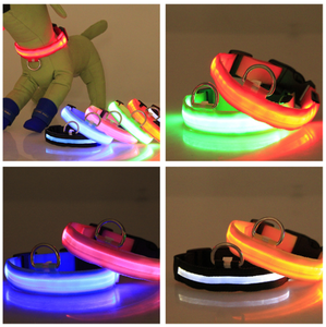 Großhandel USB Wiederaufladbares Wasserdichtes Leuchtendes Haustier-Sicherheitshalsband Verstellbares Aufleuchtendes Blinkendes Hunde-LED-Halsband - Product Image 3