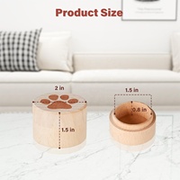 Urne funéraire en bois en forme de maison, étanche à l'humidité, pour chien, chat, lapin, oiseau, hamster – Cercueil commémoratif et accessoires funéraires