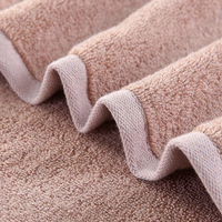 Serviette de Bain Prête à l'Expédition en Fibre de Bambou Naturelle Douce, Antibactérienne à l'Armoise, pour Maison, Hôtel, Vente en Gros, OEM