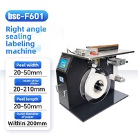 Applicateur semi-automatique manuel de scellage d'étiquettes d'angle de boîte de bureau, machine d'étiquetage de boîtes à angle droit