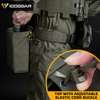 IDOGEAR Pochette Tactique MOLLE Noire Pliable pour Chasse, Sac de Récupération de Chargeurs Mini, Pochette de Décharge