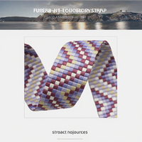 Nouvelle Sangle Épaule en Jacquard 100% Polyester Tissé Écologique 38mm/50mm pour Sacs à Dos, Sacs, Textiles de Maison et Chaussures