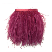 Couture tissu ruban ruban frange plume d'autruche garniture pour artisanat vêtements robe Costume chaussure accessoire fête maison mariage décor