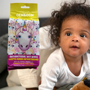 Lingettes humides pour bébé bio non parfumées pour bébés sensibles, échantillon gratuit OEM, vente en gros, lingettes pour bébé en marque privée - Product Image 6