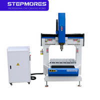 Routeur CNC 3 axes à haute rigidité 6050, axe Z 400 mm, broche simple, refroidissement par eau, pour découpe et fraisage de boîtes en bois