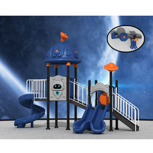 Outdoor Kinderen Pretpark Attracties Entertainment Centrum Kinderen Plastic Glijbaan Buitenspeeltuin Met Kruipende Tunnel - Product Image 4