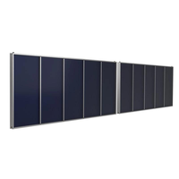Collecteur solaire thermique à plaques plates de grande taille à haute efficacité / Panneau solaire de chauffage de grande taille pour projet commercial
