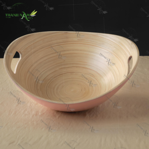 Cuencos de bambú coloridos contemporáneos OEM personalizados, diseño clásico para servir ensaladas, mesa de comedor, exhibición directa - Product Image 4