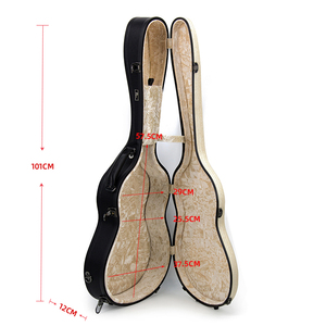 Offre Spéciale Housses et étuis d'instruments haut de gamme Étui de <span class=keywords><strong>guitare</strong></span> <span class=keywords><strong>classique</strong></span> solide Étui <span class=keywords><strong>rigide</strong></span> de <span class=keywords><strong>guitare</strong></span> noir-blanc - Product Image 3