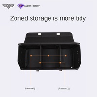 En stock organisateur de voiture multifonctionnel de grande capacité boîte de rangement en cuir PU pour le stockage du coffre de voiture