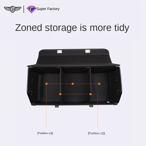 In Stock Large Capacity Multifunctional Car Organizer Leather Finish PU <strong>Storage</strong> Box for <strong>Trunk</strong> <strong>Storage</strong> - Product Image 4
