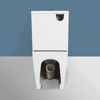 Vente en gros de toilettes modernes créatives de haute qualité pour hôtels wc p-trap sanitaires water closet filigrane toilettes deux pièces montées au sol