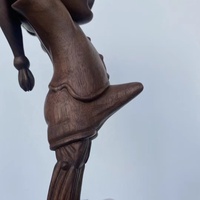 Figurine en bois sculptée à la main personnalisée, Pinocchio 26 cm, pour la décoration du salon, du bureau, de la collection