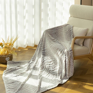Modern Flannel Fleece <b>Throw</b> Blanket 100% Polyester Soft and Lightweight Winter <b>Knitted</b> Bedding for Home Decorative Use - Product Image 5
