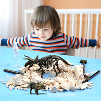 Informations géographiques nationales sur les empreintes de dinosaures, jouets fossile, kit de creuser, jouet à vendre, bon marché pour les adultes de classe