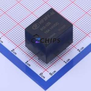 HF3FF-M-012-1ZS Power Relay Through hole Component (THT),15.2x19mm Relay 12V 1 Changeover: 1C (SPDT-Changeover)::: 5 1A-6VDC - Product Image 1