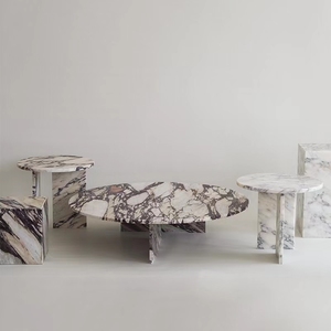 Couchtisch aus Marmor im Nordisch-Modernen Stil mit Eleganter Formgebung - Product Image 4