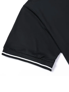 Livraison directe T-shirt de golf à manches courtes et à revers à la mode pour hommes d'été avec logo personnalisé adapté aux occasions de divertissement commerciales - Product Image 4