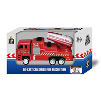 Modèle de camion de pompiers pour enfants Véhicules & Race 4 Pack & Race pull back car toy