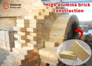 공장 가격 고알루미늄 내화벽돌 맞춤형 고알루미나 벽돌 점토 블록 가마용 고내화성 내화 점토 벽돌 - Product Image 6
