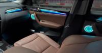Kit d'accessoires d'éclairage LED dynamique pour l'intérieur de la voiture, éclairage ambiant 64 couleurs pour BMW X3/X4 F25 F26 RHD