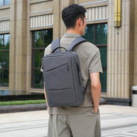 Tas Ransel Laptop Anti Air Kapasitas Besar untuk Perjalanan, Sekolah, Bisnis, dengan Pengisian Daya USB, Mochila, Tas Komputer Notebook untuk Pria