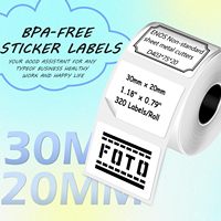 Étiquettes autocollantes blanches 30x20 personnalisées avec code-barres, écologiques et thermiques pour expédition logistique
