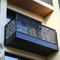 EKOO Pulverbeschichtetes Edelstahl-Terrassengeländer Aluminium-Treppengeländer Maßgefertigte Lasergeschnittene Schutzgeländer für Balkone