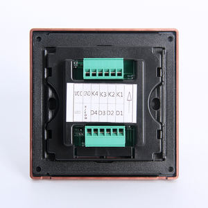 Design di lusso Smart 12V DC contatto a <span class=keywords><strong>secco</strong></span> Soft Touch 4 Gang interruttore a parete in alluminio spazzolato oro rosa - Product Image 5