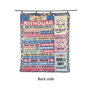 Tùy Chỉnh Thư <span class=keywords><strong>Flannel</strong></span> Lông Cừu Chồn Ném In Ấn Mùa Đông Ấm Áp Món Quà Năng Lượng Tích cực Cầu Nguyện Thoải Mái Chăm Sóc <span class=keywords><strong>Flannel</strong></span> Ném Chăn - Product Image 2