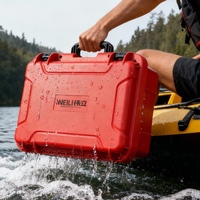 Étui de transport rigide multifonctionnel portable en plastique pour armes à feu, avec doublure en mousse personnalisée, antichoc, pour instruments et équipements