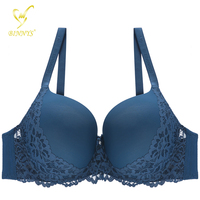 Ensemble soutien-gorge et culotte pour jeune fille BINNYS, lingerie brodée de fleurs, soutien-gorge push-up pour femmes