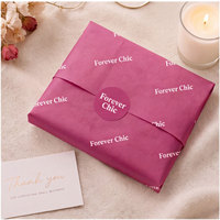 Individuell Bedrucktes Heißes Rosa Seidenpapier für Kleidungsmarken Boutique Geschenkbox Einzelhandelsverpackung