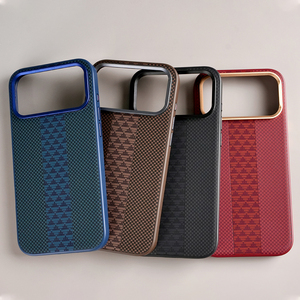 Fundas de Cuero de Lujo L146 para iPhone 17 Pro Max, Carcasa de Teléfono con Fibra de Aramida Ultra Resistente, Capa para Celular - Product Image 3