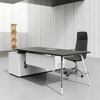 Bureau de direction moderne en bois - Mobilier de bureau écologique pour bureau à domicile