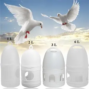 Bebedores de água para aves, 1l 3l 5l 10l alimentador de aves plásticas personalizado