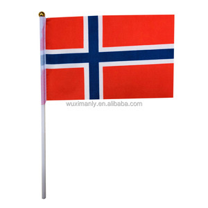 Bán Buôn Trò Chơi Thể Thao Tay Vẫy Cờ Với Cực 100% Polyester Na Uy Quốc Gia Tay Vẫy Cờ - Product Image 2