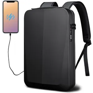 USB Fit sert kabuk çanta su geçirmez oyun bilgisayarı sırt çantası rahat sert kabuk Laptop sırt çantası erkekler için