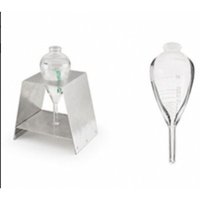 Tube centrifuge Magnaflux 100 ml en forme de poire pour la précipitation des poudres magnétiques, destiné aux tests de suspension magnétique