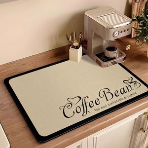 Tapis de machine à café Xinglan en polyester et caoutchouc absorbant, pour comptoir de cuisine, séchage rapide, isolant thermique - Product Image 3