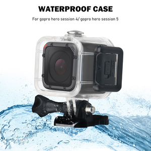Étui étanche KAMPHO, housse de protection adaptée aux caméras d'action <span class=keywords><strong>Gopro</strong></span> <span class=keywords><strong>Hero</strong></span> 4 <span class=keywords><strong>Session</strong></span> 5 <span class=keywords><strong>Session</strong></span> - Product Image 4
