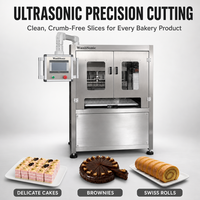 Machine à découper les glaces et les gâteaux à ultrasons multifonctionnelle en acier inoxydable Wanlisonic, haute productivité pour l'alimentation